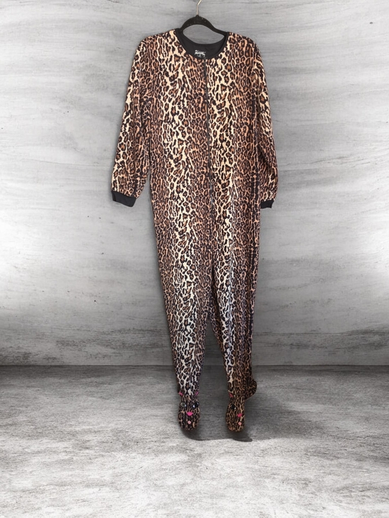 Nick & Nora Other - Nick & Nora Leopard-Print Full-Length Jumpsuit - Brown/Black